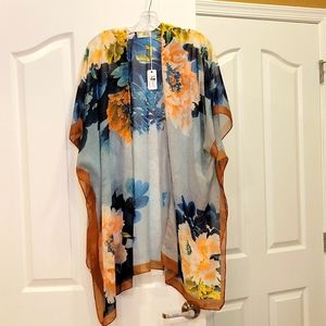 Kimono, silk like material NWT